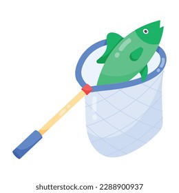 Get your hands on fishing net flat sticker 
