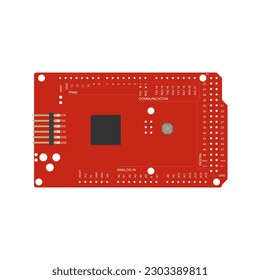 Get your hands on the MEGA Pro with this vector EPS format file. Perfect for designing projects requiring more IO pins and memory than other boards