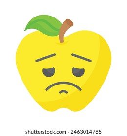 Get your hands on perfectly designed sad emoji icon, customizable vector