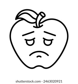 Consiga sus manos en el icono de emoji triste perfectamente diseñado, Vector personalizable