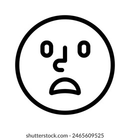 Get your hands on perfectly designed sad emoji icon, customizable vector