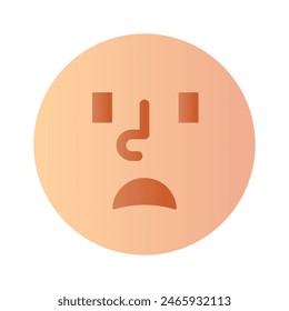 Get your hands on perfectly designed sad emoji icon, customizable vector