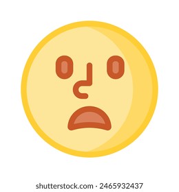 Get your hands on perfectly designed sad emoji icon, customizable vector
