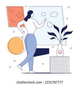 Get your hands on success flat illustration 