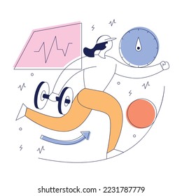 Obtén tus manos en una ilustración plana de éxito 