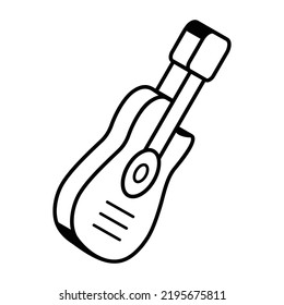 Get your hands on this guitar line icon 