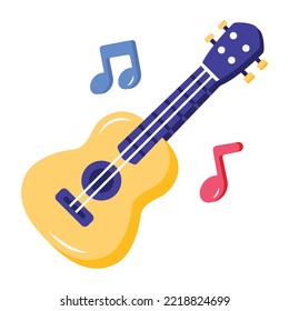 Get your hands on this guitar flat icon 