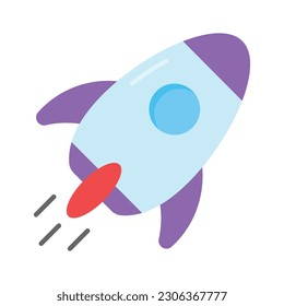 Get your hands on this creatively design icon of startup, concept of business launching