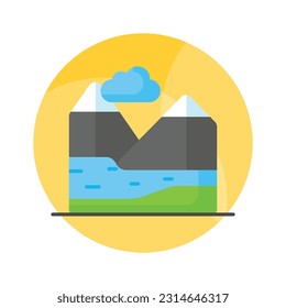 Get your hands on this carefully crafted iceland vector in modern style, ready to use icon