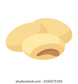 Get your hands on this beautifully designed icon of molasses cookies, editable vector
