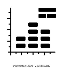Get your hands on this creatively designed icon of histogram chart, data analytics