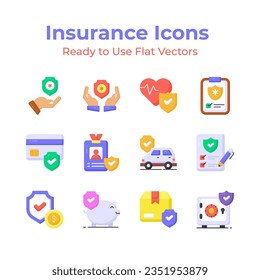 Get your hands on this carefully designed insurance icons set, ready to use in your next project