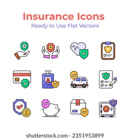 Get your hands on this carefully designed insurance icons set, ready to use in your next project