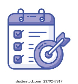 Holen Sie sich die Hände auf dieses einprägsame Icon des Task-Ziels im trendigen Stil, bereit zum Gebrauch Symbol