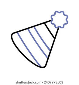 Get your hands on this carefully crafted icon of party hat in trendy style