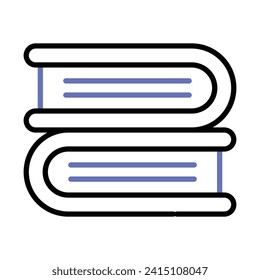 Get your hands on this creatively crafted books icon, ready to use vector