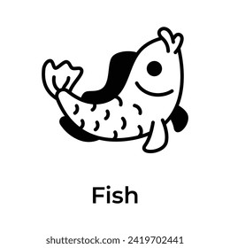 Get your hands on this beautifully designed icon of goldfish up for premium use