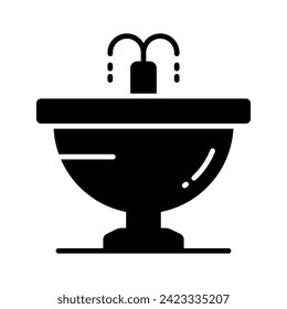 Get your hands on this amazing icon of fountain in modern style, garden water spring decoration