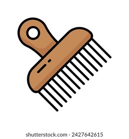 Get your hands on this beautiful icon of afro comb, ready for premium use