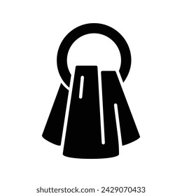 Get your hands on this hanging towel icon design, vector of cleaning towel