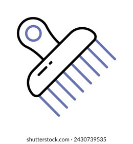 Get your hands on this beautiful icon of afro comb, ready for premium use