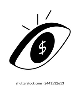 Get your hands on this creatively crafted isometric icon of business vision, marketing vision