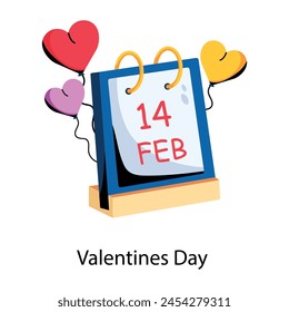 Get your hands on this valentines day flat icon 