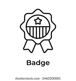 Get your hands on this beautiful icon of badge, patriot badge vector design