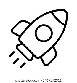 Get your hands on this creatively design icon of startup, concept of business launching