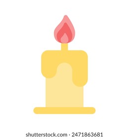 Get your hands on this creative icon of candle in modern style