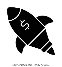 Get your hands on this creatively design icon of startup, concept of business launching