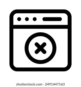 Get your hands on this amazing icon of blocked website in modern style