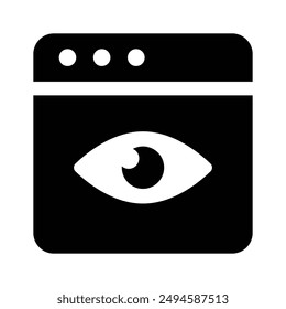Dieses kreativ gestaltete Icon der Website-Überwachung in die Hände bekommen