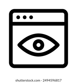 Get your hands on this creatively designed icon of website monitoring