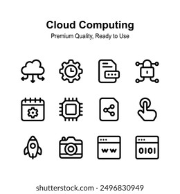 Get your hands on this creatively crafted cloud computing icons