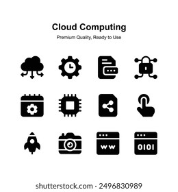 Get your hands on this creatively crafted cloud computing icons