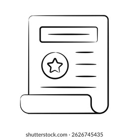 Get your hands on this latest doodle icon of degree