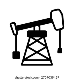 Ponga sus manos en este icono de glifo de moda de la bomba de aceite
