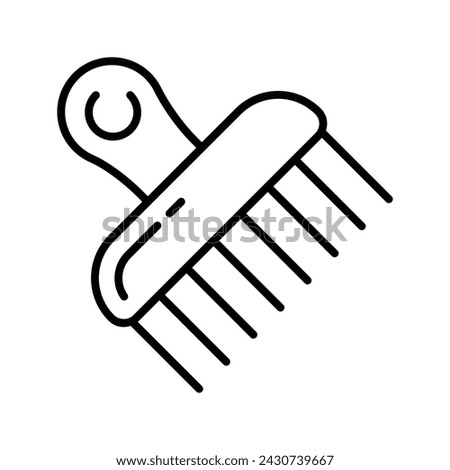 Get your hands on this beautiful icon of afro comb, ready for premium use