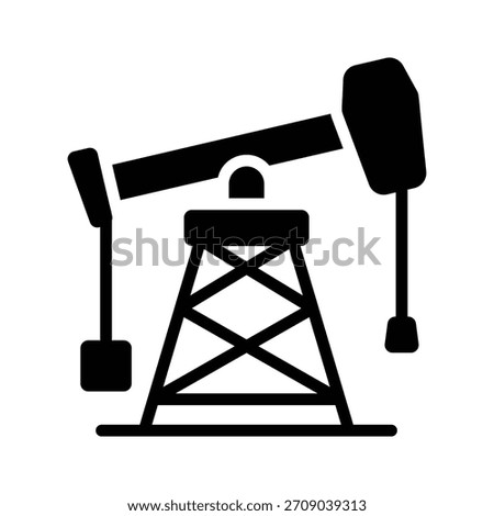 Get your hands on this trendy glyph icon of oil pump