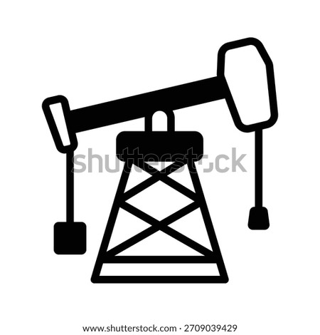 Get your hands on this trendy glyph icon of oil pump