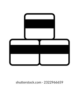 Holen Sie sich Ihren Halt auf diesem wunderschön gestalteten Symbol der Nanaimo-Bar, bearbeitbarer Vektorgrafik