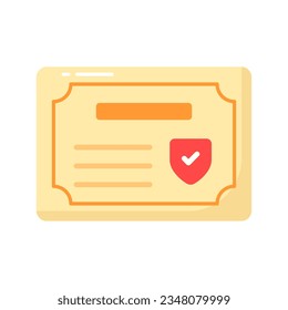 Get your hold on this carefully designed icon of business certificate, business degree vector