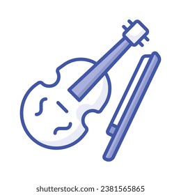 Get your hold on this amazing icon of violin, music instrument vector