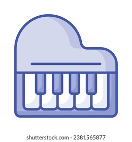 Get your hold on this beautifully designed vector of piano, musical instrument