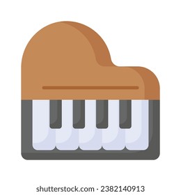 Get your hold on this beautifully designed vector of piano, musical instrument