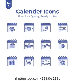 Get your hold on this beautifully designed calendar vectors set, ready for premium download