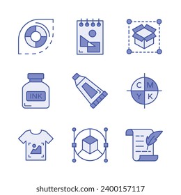 Get your hold on this visually appealing art and design icons set