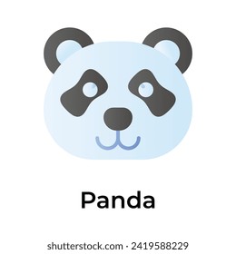 Halten Sie sich an diesem visuell ansprechenden Panda-Symbol fest, das bereit ist, Vektorgrafik zu verwenden