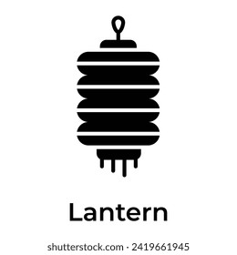 Get your hold on this creatively designed icon of chinese lantern